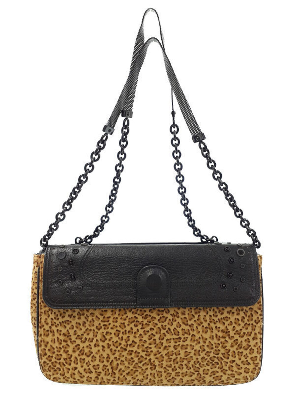 Bottega Veneta Leopard Chain Shoulder Bag